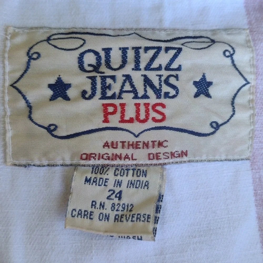 Worn Quizz Jeans Patriotic Stars and Stripes Button-up Cotton Shacket Women's 24 - Picture 9 of 11